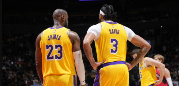 LeBron James and Anthony Davis, protagonists on the Lakers. Photo: gettyimages