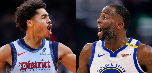 Jordan Poole and Draymond Green.