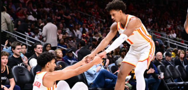 Jalen Johnson and Risacher, key players for the Hawks. Photo: gettyimages