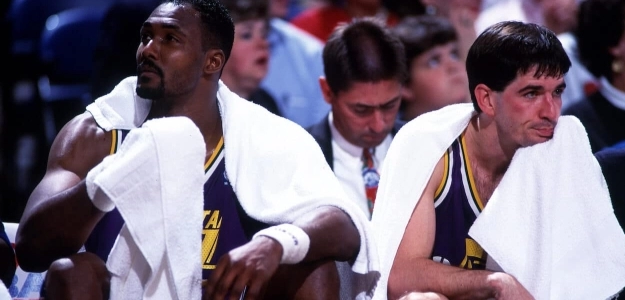 Karl Malone y John Stockton, uno de los mejores dúos de la historia de la NBA