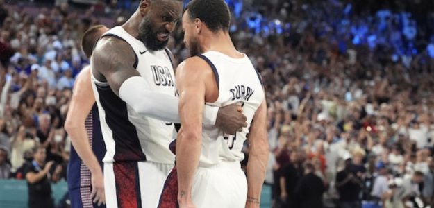 LeBron James y Stephen Curry, estrellas de la NBA.