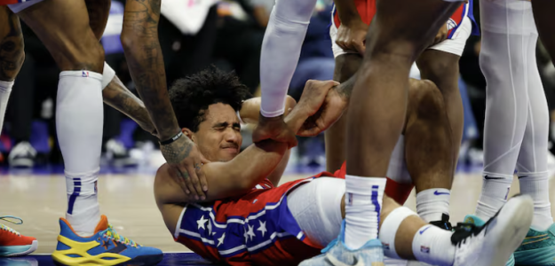 Jared McCain, de los Sixers, lesionado lo que resta de temporada.