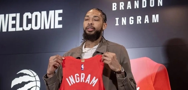 Brandon Ingram, player for the Toronto Raptors.
