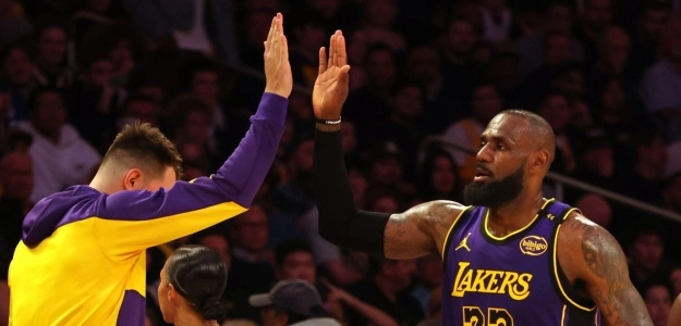 Luka Doncic and LeBron James