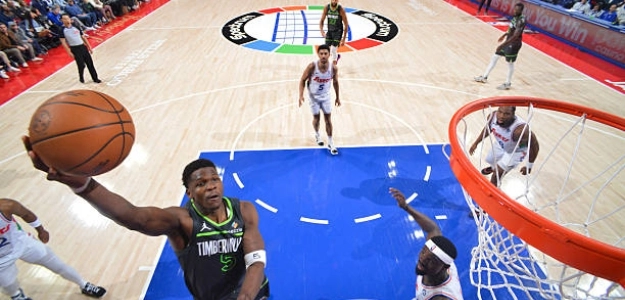 Anthony Edwards, ganando con los Timberwolves. Foto: gettyimages