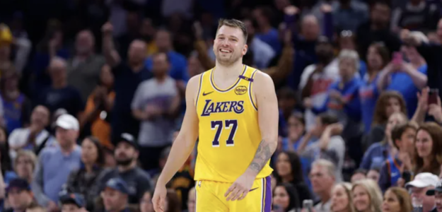 Luka Doncic, star of the Los Angeles Lakers.