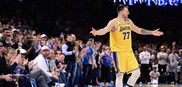 Luka Doncic, estrella de Los Angeles Lakers, fue expulsado ante OKC.