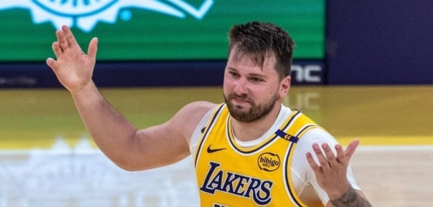 Luka Doncic, star of the Los Angeles Lakers.