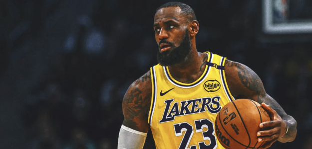 LeBron James, estrella de Los Angeles Lakers. 