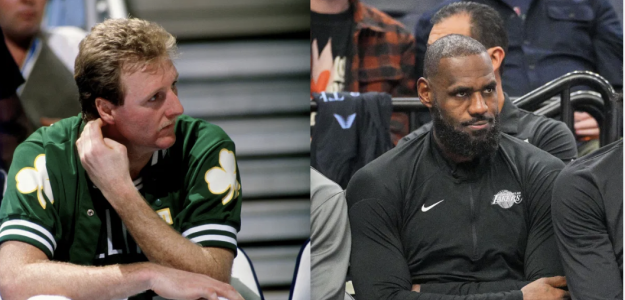 LeBron James and Larry Bird, the best small forwards in NBA history.