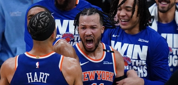 Josh Hart and Jalen Brunson, pillars of the New York Knicks.