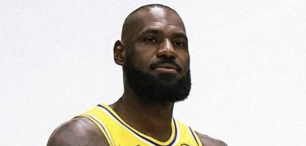 LeBron James at the Los Angeles Lakers' media day.