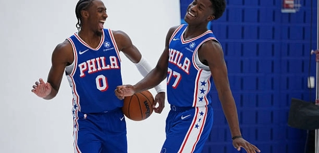 Maxey y Edgecombe, en Sixers. Foto: gettyimages