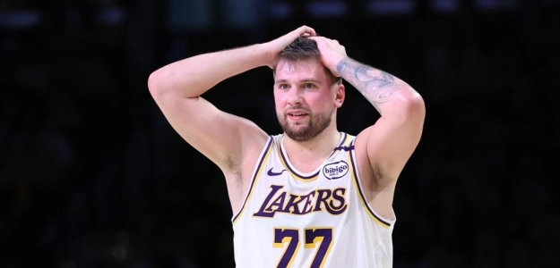 Luka Doncic, star of the Los Angeles Lakers.