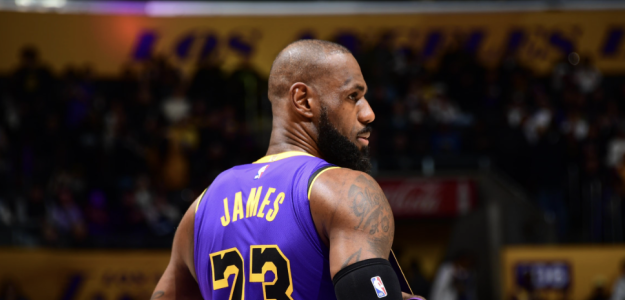 LeBron James, star of the Los Angeles Lakers