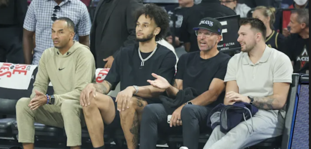 Fewer Mavs left in this photo: Harrison and Doncic, out.
