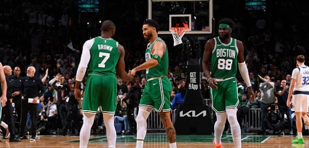 Gesta de Boston Celtics en California. Foto: gettyimages