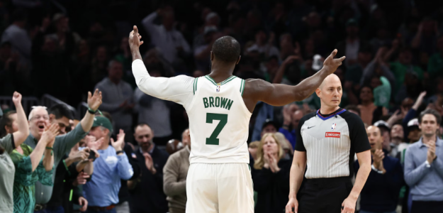 Jaylen Brown, estrella de Boston Celtics. 