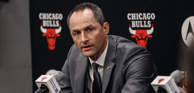 Arturas Karnisovas, in his time with the Chicago Bulls.