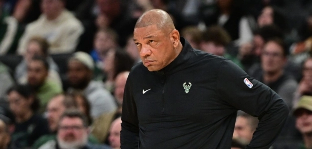Headline: Doc Rivers, coach of the Milwaukee Bucks