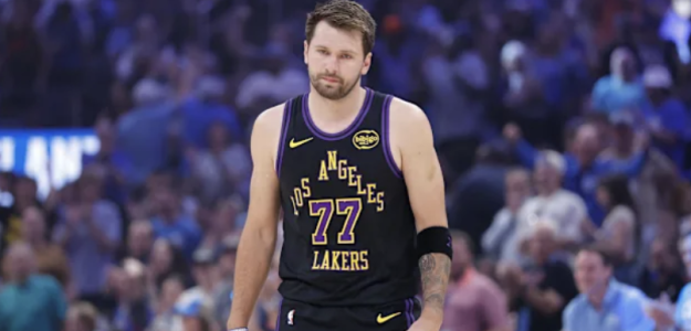Luka Doncic, star of the Los Angeles Lakers.