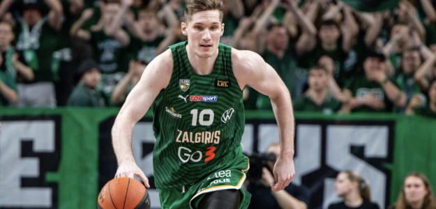 Azuolas Tubelis, estrella emergente de Zalgiris Kaunas