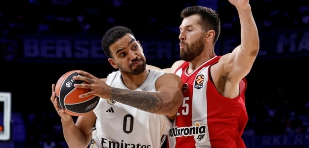 Real Madrid vs. Olympiacos. Fuente: @RMBaloncesto