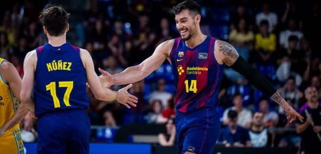 Willy Hernangómez. Source: @fcbbasket