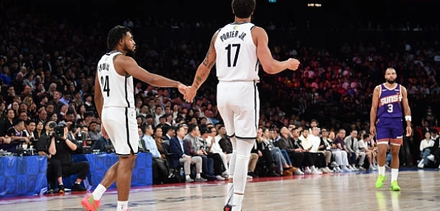 Cam Thomas y Michael Porter Jr. Foto: gettyimages