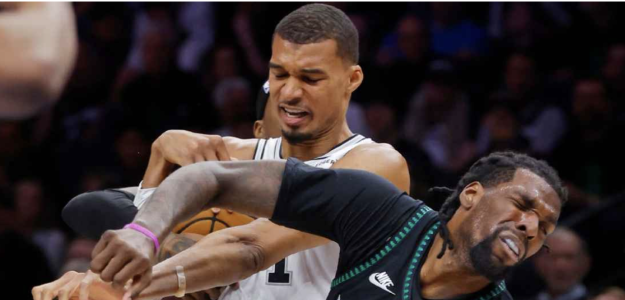 Victor Wembanyama, expulsado tras un codazo a Naz Reid.