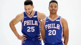 Ben Simmons y Markelle Fultz, jugadores de 76ers