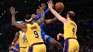 Rajon Rondo y Alex Caruso, importancia defensiva. Foto: gettyimages