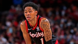 Anfernee Simons, jugador de Portland Trail Blazers.