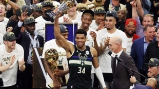Giannis Antetokounmpo, jugador de Milwaukee Bucks.