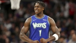 Anthony Edwards, estrella histórica NBA. Foto: gettyimages