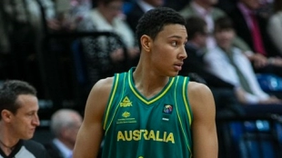 Ben Simmons, con la camiseta de Australia.
