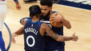 Minnesota Timberwolves, aspiraciones de su Big 3. Foto: gettyimages