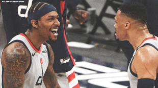 Bradley Beal y Russell Wesbrook, estrellas de Washington Wizards.