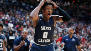 Bronny James, así juega el hijo de Lebron. Foto: gettyimages