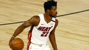 Jimmy Butler en los playoffs de la NBA 2020.