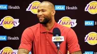 DeMarcus Cousins en una rueda de prensa.