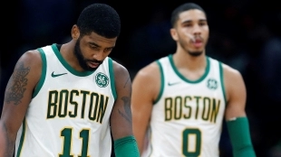 Kyrie Irving y Jayson Tatum, estrellas de Boston Celtics