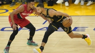 Warriors gana a Blazers. Foto: gettyimages