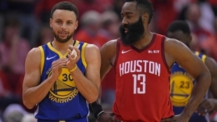Stephen Cury y James Harden.