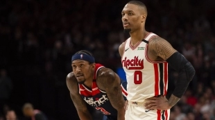 Damian Lillard y Bradley Beal, estrellas de la NBA.