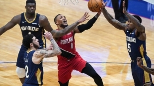 Damian Lillard, candidato MVP con Portland Trail Blazers. Foto: gettyimages