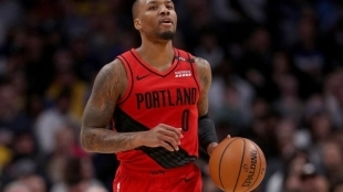 Damian Lillard, en un encuentro de esta temporada