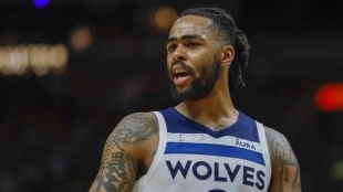 D'Angelo Russell, jugador de Minnesota Timberwolves.