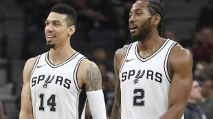 Danny Green y Kawhi Leonard, jugadores de Toronto