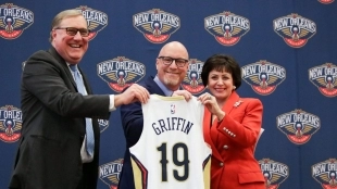 Griffin fue presentado como nuevo GM de los Pelicans. Foto: @PelicansNBA
